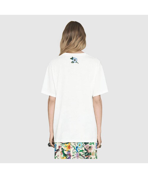 GUCCI(グッチ)の「Gucci print cotton t-shirt(Tシャツ/カットソー・レディース・black cotton jersey__457095X5L891948/white cotton jersey__457095X5L899234・small/medium/large)」の11枚目の写真
