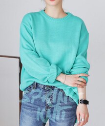 DHOLIC | ユニセックスラウンドネックニットプルオーバー(ニット/セーター)