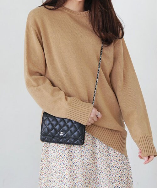 DHOLIC（ディーホリック）の「ユニセックスラウンドネックニットプルオーバー（ニット/セーター・レディース・FREE）」の4枚目の写真