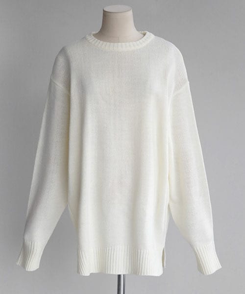 DHOLIC（ディーホリック）の「ユニセックスラウンドネックニットプルオーバー（ニット/セーター・レディース・FREE）」の2枚目の写真