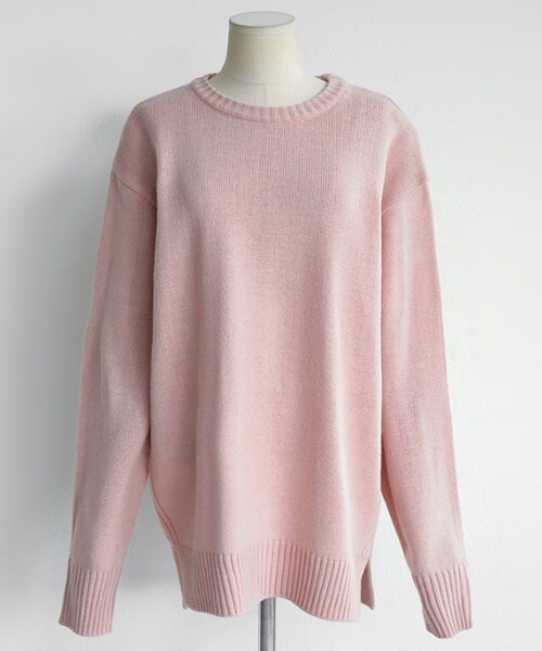 DHOLIC（ディーホリック）の「ユニセックスラウンドネックニットプルオーバー（ニット/セーター・レディース・FREE）」の6枚目の写真