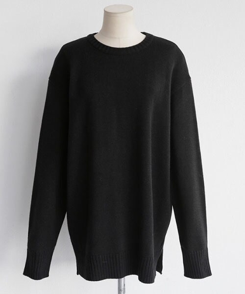 DHOLIC（ディーホリック）の「ユニセックスラウンドネックニットプルオーバー（ニット/セーター・レディース・FREE）」の3枚目の写真