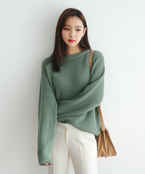 DHOLIC（ディーホリック）の「6COLORSラグランスリーブニットプルオーバー（ニット/セーター・レディース・FREE）」の5枚目の写真