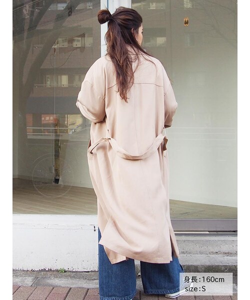 Ungrid（アングリッド）の「テンセルスリットトレンチコート（ジャケット/アウター・レディース・ベージュ/カーキ・S/M）」の10枚目の写真