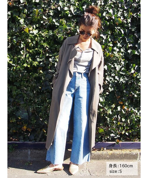 Ungrid（アングリッド）の「テンセルスリットトレンチコート（ジャケット/アウター・レディース・ベージュ/カーキ・S/M）」の7枚目の写真