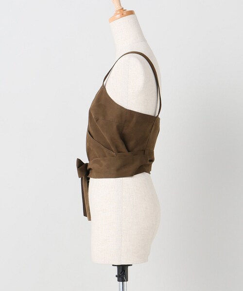 plage（プラージュ）の「ECO SUEDE ビスチェ（トップス・ブラウン/フリー/在庫あり）」の5枚目の写真