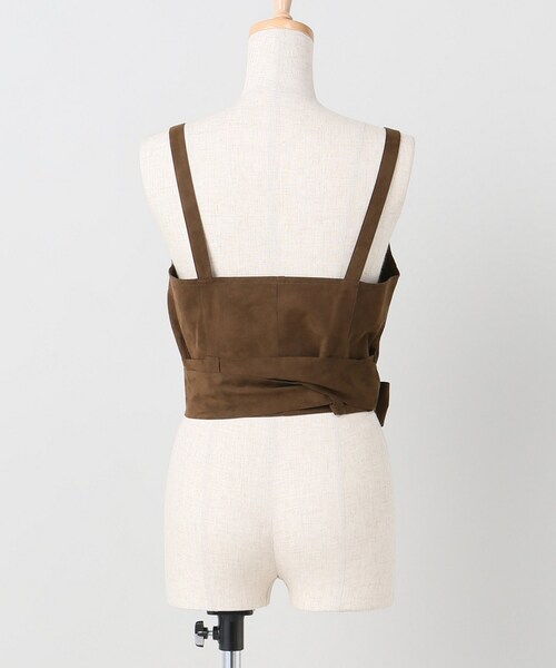 plage（プラージュ）の「ECO SUEDE ビスチェ（トップス・ブラウン/フリー/在庫あり）」の6枚目の写真