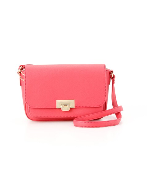 Honeys（ハニーズ）の「ＰＶＣカードケース付Ｂａｇ（バッグ・レディース・オフ/クロ/ブルー/濃ピンク/コン）」の5枚目の写真