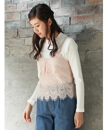 Honeys | レースキャミアンサンブル(トップス)