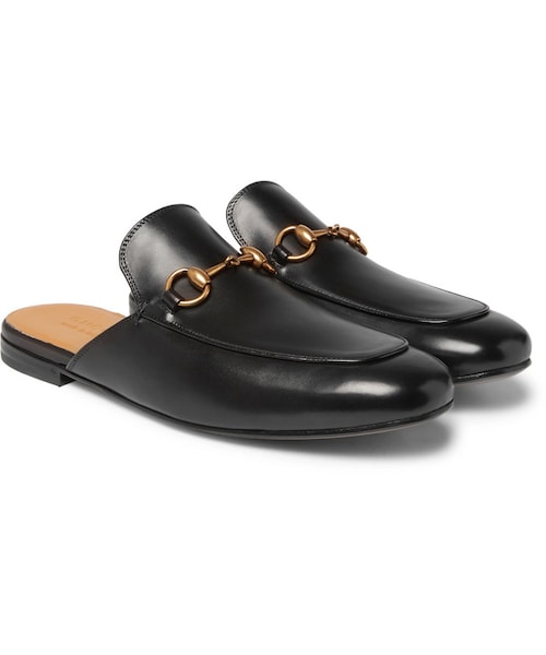 GUCCI（グッチ）の「Gucci Horsebit Leather Backless Loafers（その他シューズ・メンズ・Black・UK10/UK10.5/UK11/UK12/UK13/UK6/UK7/UK7.5/UK8/UK8.5/UK9/UK9.5）」の5枚目の写真