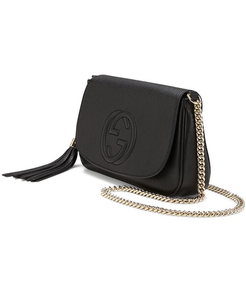 GUCCI（グッチ）の「Gucci Soho Medium Leather Shoulder Bag, Black（ショルダーバッグ・レディース・BLACK）」の4枚目の写真