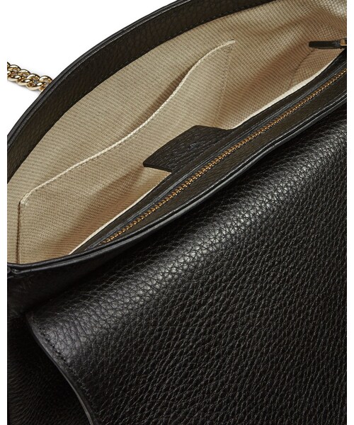 GUCCI（グッチ）の「Gucci Soho Medium Leather Shoulder Bag, Black（ショルダーバッグ・レディース・BLACK）」の5枚目の写真