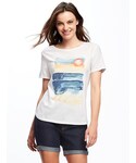 OLD NAVY | Relaxed Graphic Crew-Neck Tee for Women(T恤)