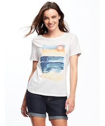 OLD NAVY | Relaxed Graphic Crew-Neck Tee for Women(Tシャツ/カットソー)