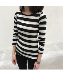 copine | １枚でも決まる♪ベーシックなシンプルボーダーロンT(2color)(Tシャツ/カットソー)