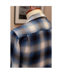 60s KENTFIELD オンブレレーヨンシャツ 60's KENTFIELD オンブレーチェック レーヨンシャツ 表記(M
