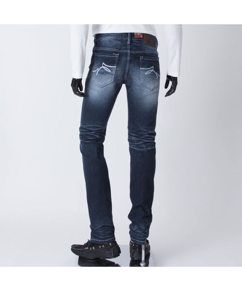 CALL&RESPONSE（コールアンドレスポンス）の「ホワイト ステッチ ストレッチ ジーンズ  /  ＣＡＬＬ ＆ ＲＥＳＰＯＮＳＥ　/ 182-1553-07（デニムパンツ・メンズ・その他）」の2枚目の写真