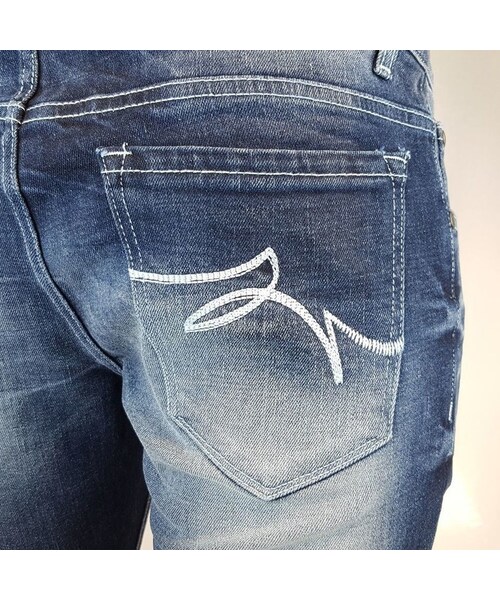CALL&RESPONSE（コールアンドレスポンス）の「ホワイト ステッチ ストレッチ ジーンズ  /  ＣＡＬＬ ＆ ＲＥＳＰＯＮＳＥ　/ 182-1553-07（デニムパンツ・メンズ・その他）」の6枚目の写真