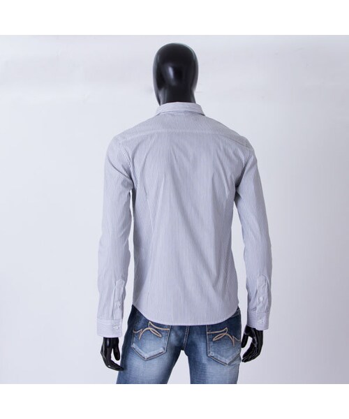 CALL&RESPONSE（コールアンドレスポンス）の「ストライプ ストレッチ 長袖シャツ  /  ＣＡＬＬ ＆ ＲＥＳＰＯＮＳＥ/ 171-1211-01（シャツ/ブラウス・メンズ・その他）」の4枚目の写真