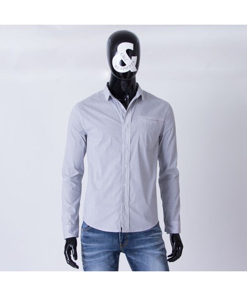 CALL&RESPONSE（コールアンドレスポンス）の「ストライプ ストレッチ 長袖シャツ  /  ＣＡＬＬ ＆ ＲＥＳＰＯＮＳＥ/ 171-1211-01（シャツ/ブラウス・メンズ・その他）」の3枚目の写真