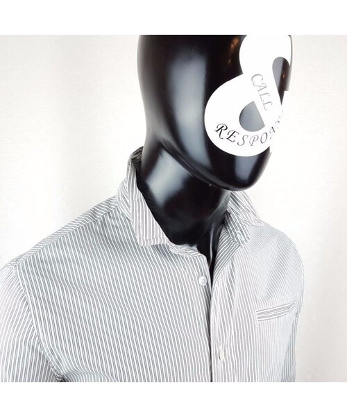 CALL&RESPONSE（コールアンドレスポンス）の「ストライプ ストレッチ 長袖シャツ  /  ＣＡＬＬ ＆ ＲＥＳＰＯＮＳＥ/ 171-1211-01（シャツ/ブラウス・メンズ・その他）」の6枚目の写真