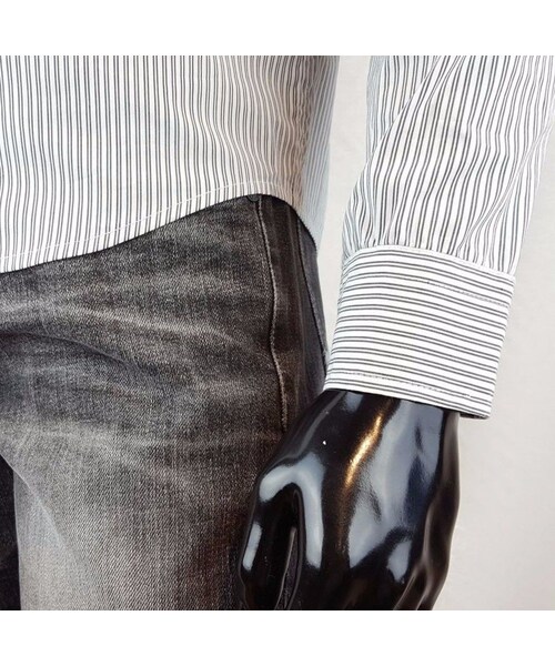 CALL&RESPONSE（コールアンドレスポンス）の「ストライプ ストレッチ 長袖シャツ  /  ＣＡＬＬ ＆ ＲＥＳＰＯＮＳＥ/ 171-1211-01（シャツ/ブラウス・メンズ・その他）」の9枚目の写真