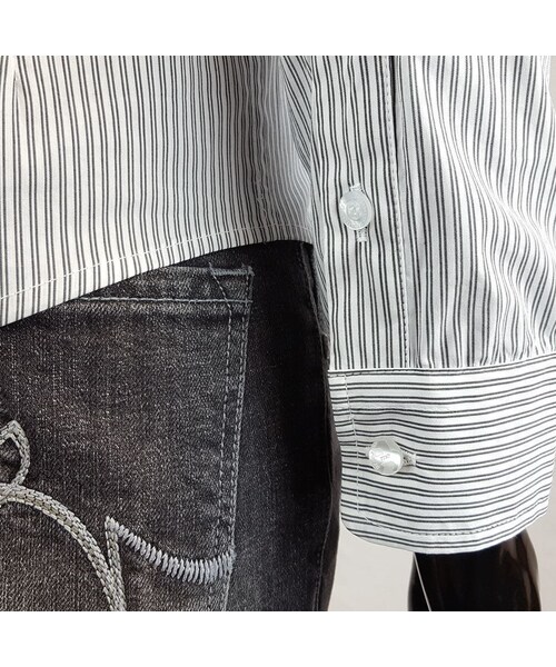 CALL&RESPONSE（コールアンドレスポンス）の「ストライプ ストレッチ 長袖シャツ  /  ＣＡＬＬ ＆ ＲＥＳＰＯＮＳＥ/ 171-1211-01（シャツ/ブラウス・メンズ・その他）」の11枚目の写真