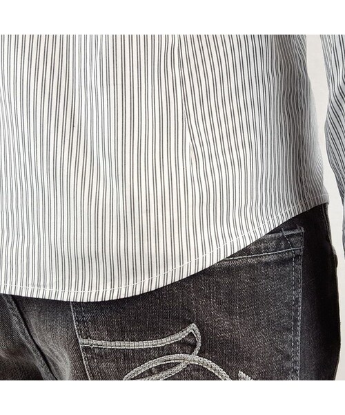 CALL&RESPONSE（コールアンドレスポンス）の「ストライプ ストレッチ 長袖シャツ  /  ＣＡＬＬ ＆ ＲＥＳＰＯＮＳＥ/ 171-1211-01（シャツ/ブラウス・メンズ・その他）」の10枚目の写真