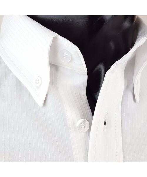 CALL&RESPONSE(コールアンドレスポンス)の「ジャガード ストライプ ボタンダウン 長袖 シャツ / CALL & RESPONSE / 171-1211-02(シャツ/ブラウス・メンズ・その他)」の7枚目の写真