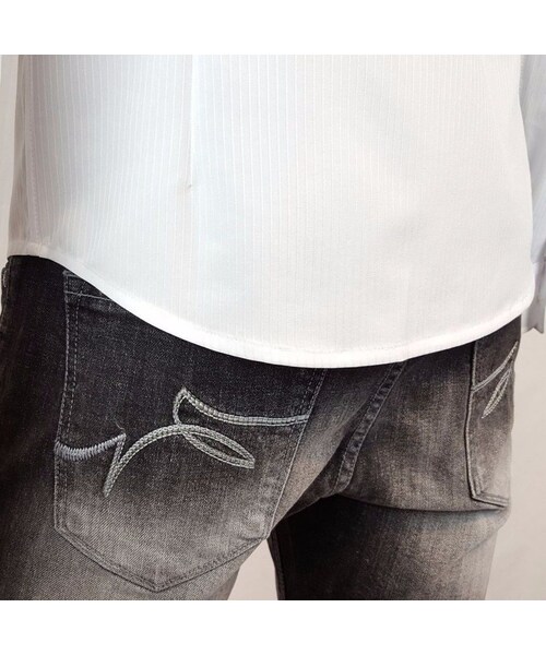 CALL&RESPONSE(コールアンドレスポンス)の「ジャガード ストライプ ボタンダウン 長袖 シャツ / CALL & RESPONSE / 171-1211-02(シャツ/ブラウス・メンズ・その他)」の11枚目の写真