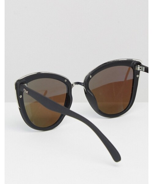 quay（キー）の「Quay Australia My Girl Mirror Cat Eye Sunglasses（サングラス・レディース・black）」の3枚目の写真