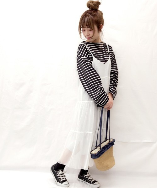 archives（アルシーヴ）の「【Web限定】シャーリングスリーブトップス（Tシャツ/カットソー・レディース・ホワイト×ブラック/ブラック×ホワイト/グレー/ピンク・MEDIUM）」の18枚目の写真