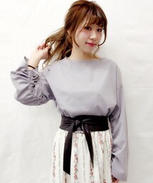 archives | 【Web限定】シャーリングスリーブトップス(Tシャツ/カットソー)