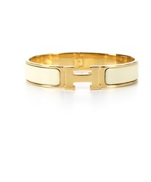 HERMES | Hermes White Enamel Gold Narrow Clic Clac PM Bracelet(ブレスレット)