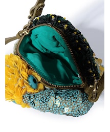 JAMIN PUECH オリーブグリーン　パーティーバッグ JAMIN PUECH オリーブグリーン パーティーバッグ JAMIN PUECH