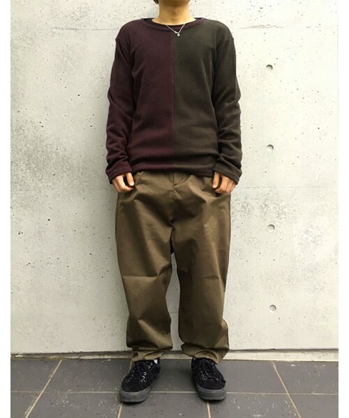 VIRGOwearworks(ヴァルゴウェアワークス)の「Much thick pants ファットパンツ(パンツ・メンズ・KHAKI/BLACK・2/3/4)」の3枚目の写真