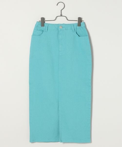 LOWRYS FARM（ローリーズファーム）の「タイトスリットロンスカ／Ｄ（スカート・ブラック/ブルー）」の2枚目の写真