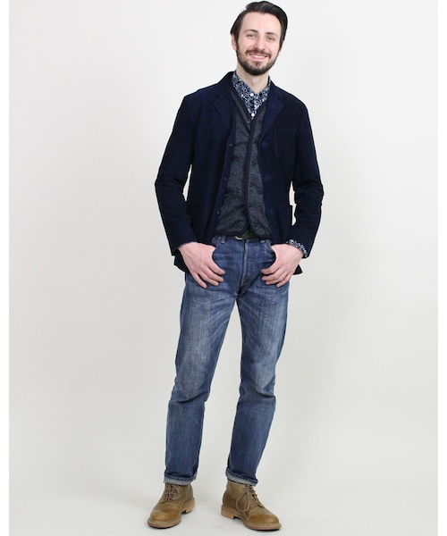 45R（フォーティファイブアール）の「ウールリネンニットベスト