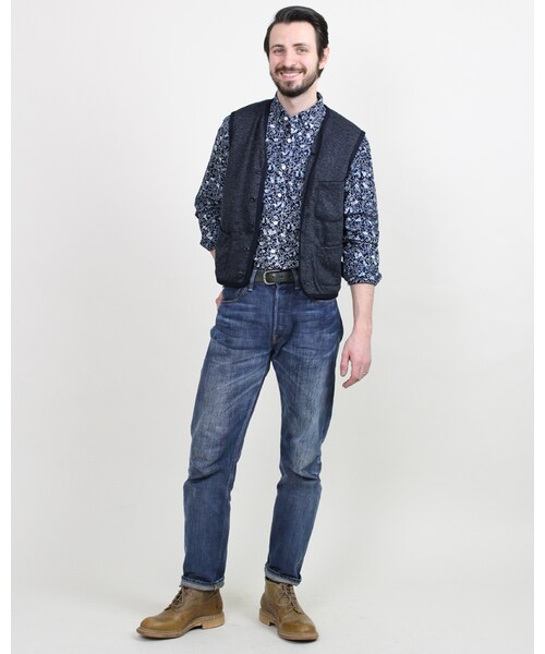 45R（フォーティファイブアール）の「ウールリネンニットベスト