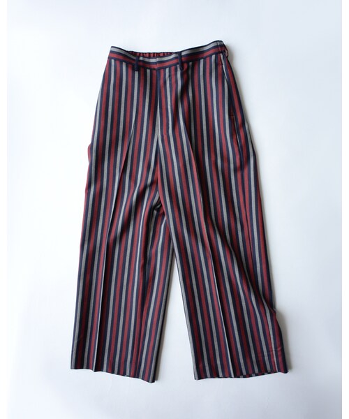 45R（フォーティファイブアール）の「サマーウールイージーパンツ（パンツ・レディース・ベージュストライプ/シャンブレー/ネイビーストライプ・3-L/2-M）」の3枚目の写真