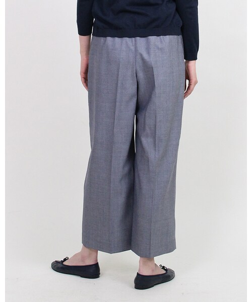 45R（フォーティファイブアール）の「サマーウールイージーパンツ（パンツ・レディース・ベージュストライプ/シャンブレー/ネイビーストライプ・3-L/2-M）」の6枚目の写真