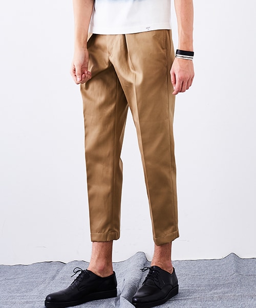 美品 MARKAWARE 1TUCK PEGTOP CHINO タックチノ