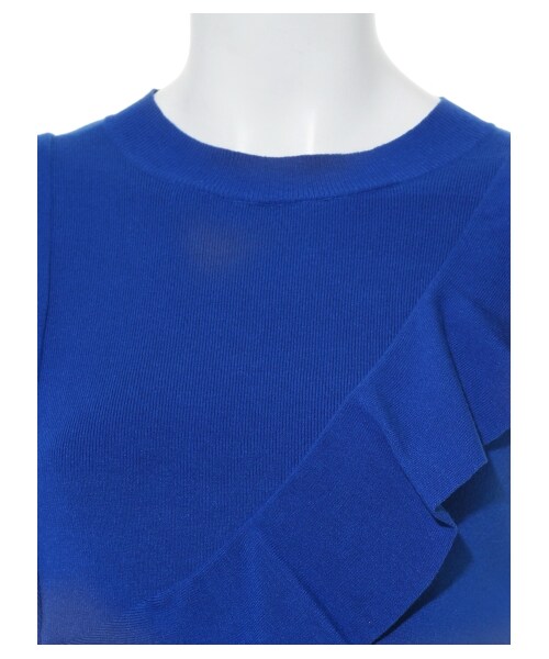 FRAY I.D（フレイアイディー）の「アシメフリルニットワンピース  