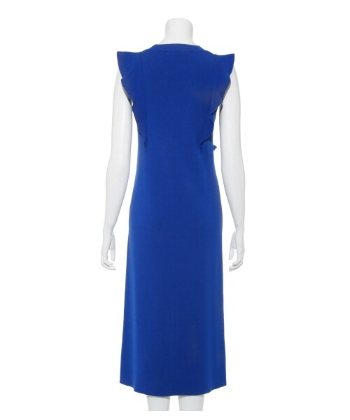 FRAY I.D（フレイアイディー）の「アシメフリルニットワンピース  