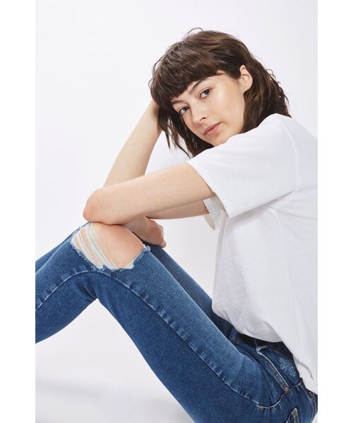 TOPSHOP(トップショップ)の「Topshop Moto rich indigo raw hem jamie jeans(デニムパンツ・レディース・Blue・W2430/W2432/W2530/W2532/W2630/W2632/W2830/W2832/W3030/W3032/W3230/W3232/W3430/W3432/W3630/W3632)」の6枚目の写真