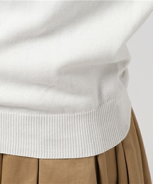 INTERPLANET WINGS（インタープラネットウィング）の「ウォッシャブルVネック7分袖ニット（ニット/セーター・レディース・オフホワイト/グレー/ミント/ネイビー/ピンク・FREE）」の11枚目の写真