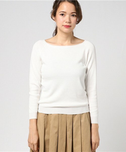 INTERPLANET（インタープラネット）の「刺繍前後2WAYPO（ニット/セーター・レディース・オフホワイト/グレー/ピンク・FREE）」の4枚目の写真