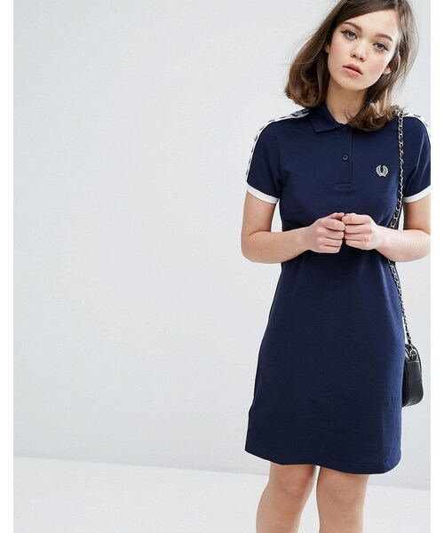Fred Perry フレッドペリー の Fred Perry Archive Taped Polo Shirt Dress ワンピース Wear