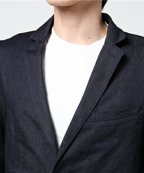 MIND BLOW（マインドブロウ）の「セットアップストレッチデニムジャケット[ONE WASH]（テーラードジャケット・メンズ・ネイビー・S/M/L/LL）」の5枚目の写真