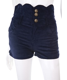 Bobon21 | ハイウエストコーデュロイショーパン(その他パンツ)